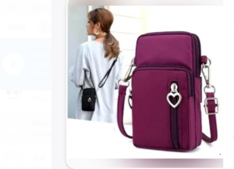 Bolso Porta celular Corazon